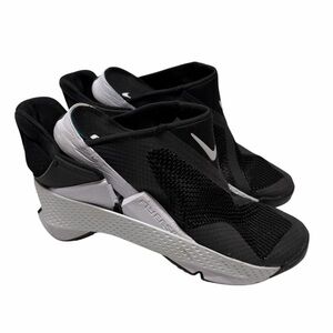 Nike Go FlyEase White Black Slip On Shoes DR5540-002 Women's Size 5